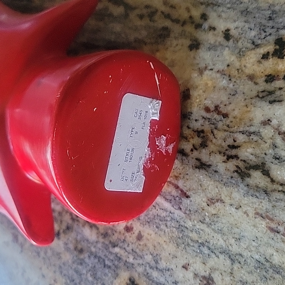 Soapstone red hearted angel - Picture 5 of 12